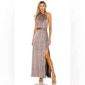 Jonathan Simkhai bronze Halter Gown for Prom